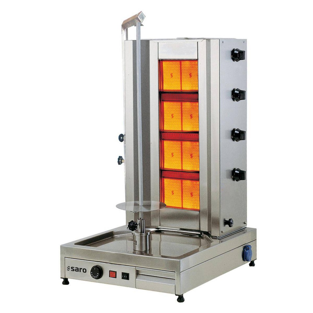 SARO Gas-Döner-/Gyrosgrill, 4 Brenner, Modell Tilla 4