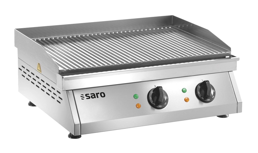 SARO Griddleplatte gerillt, Modell FRY TOP GH 610 R