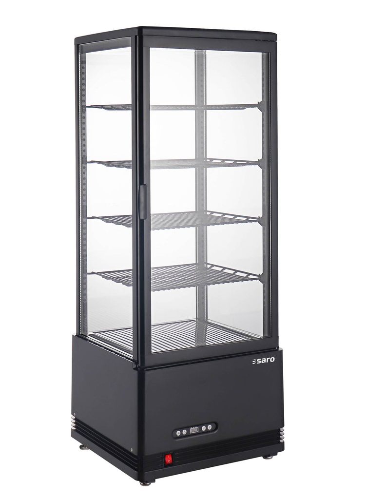 SARO Kühlvitrine Modell SC 100 AV, schwarz