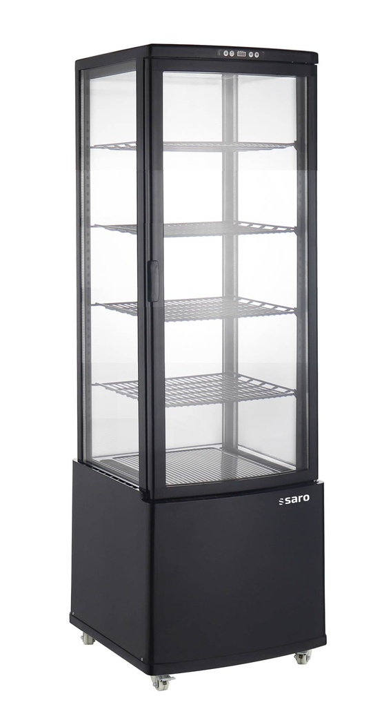 SARO Kühlvitrine Modell PHIL AV, schwarz