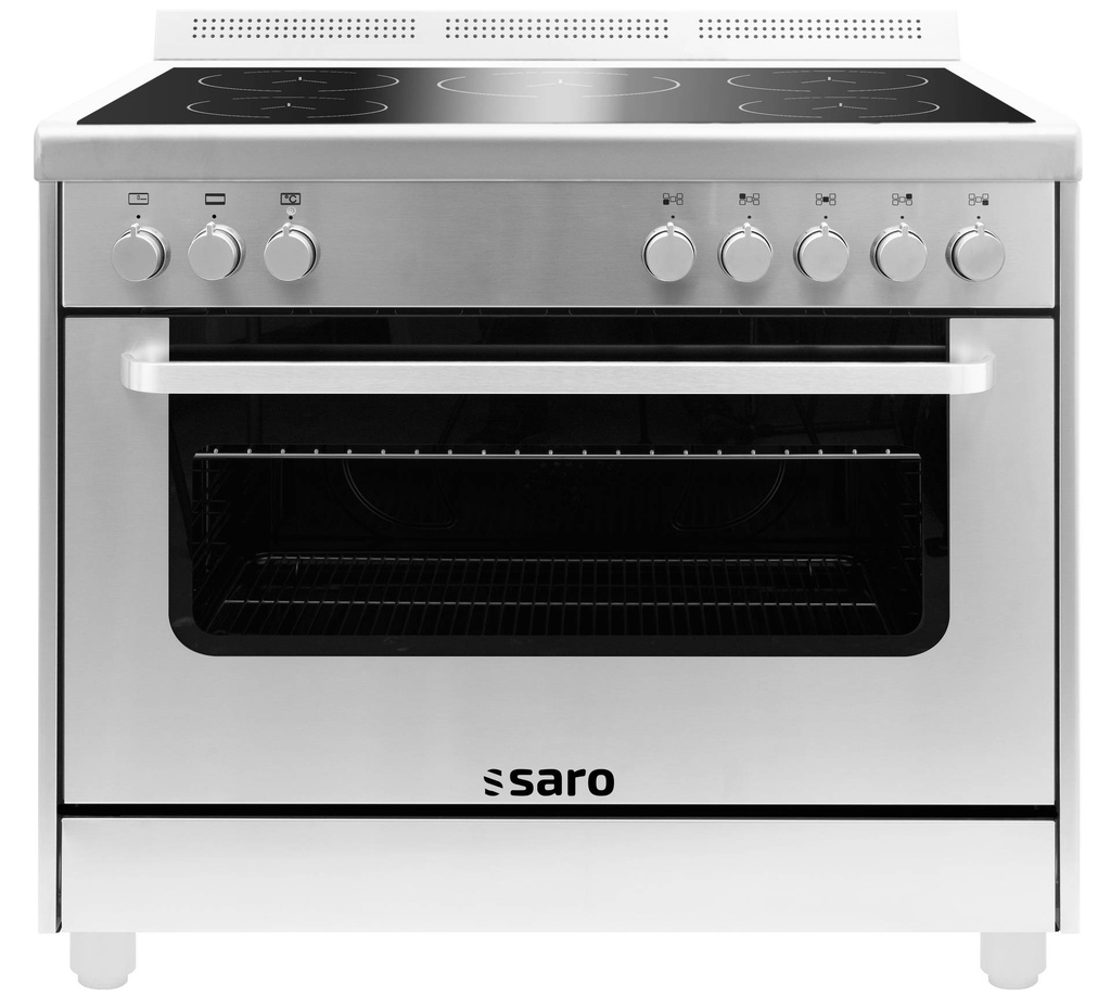 SARO Induktionsherd+Elektrobackofen, TS95IND61X silber
