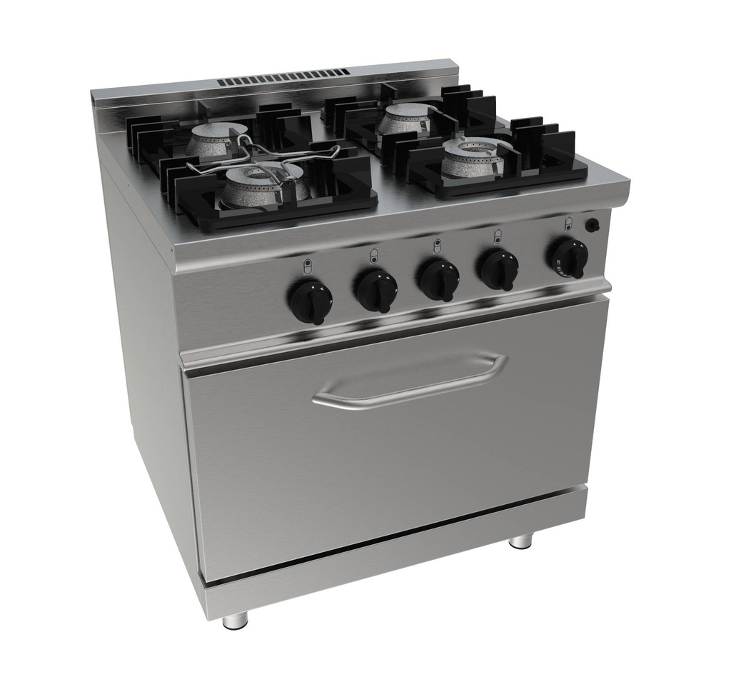 SARO Gasherd mit Gasbackofen Modell E7/KUPG4LO