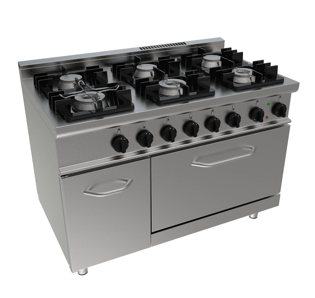 SARO Gasherd mit Elektrobackofen Modell E7/KUPG6LE