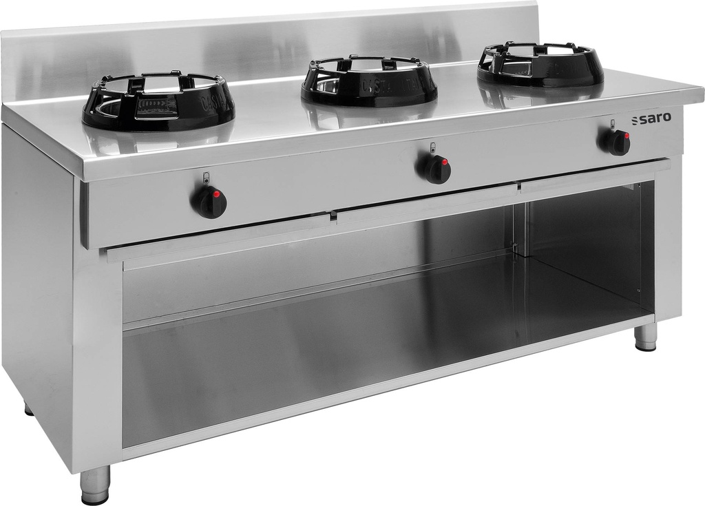 SARO Wok-Gasherd, offener Unterbau Modell CC/03