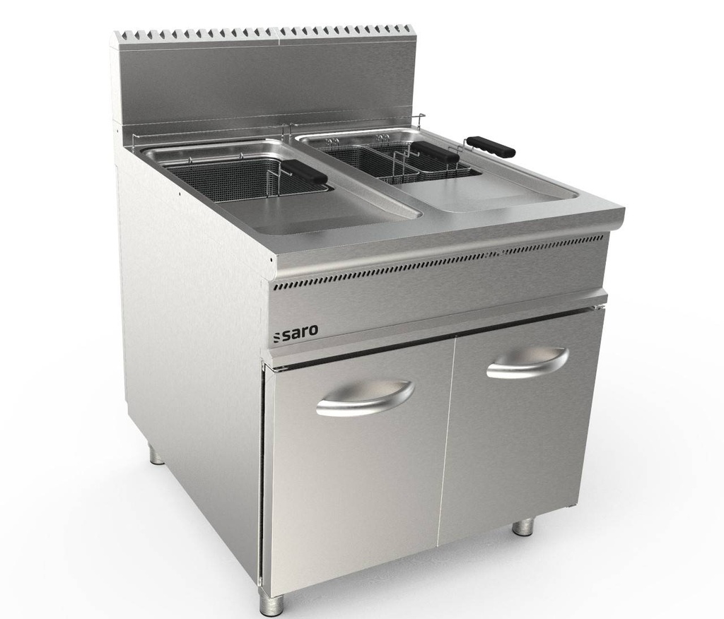 SARO Gasfritteuse 2 x 22 Liter, Modell LQ/FLG2V22