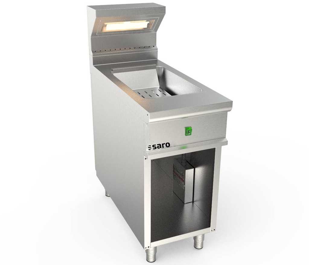 SARO Pommeswärmer, offener Unterbau Modell LQ/SPE40BA
