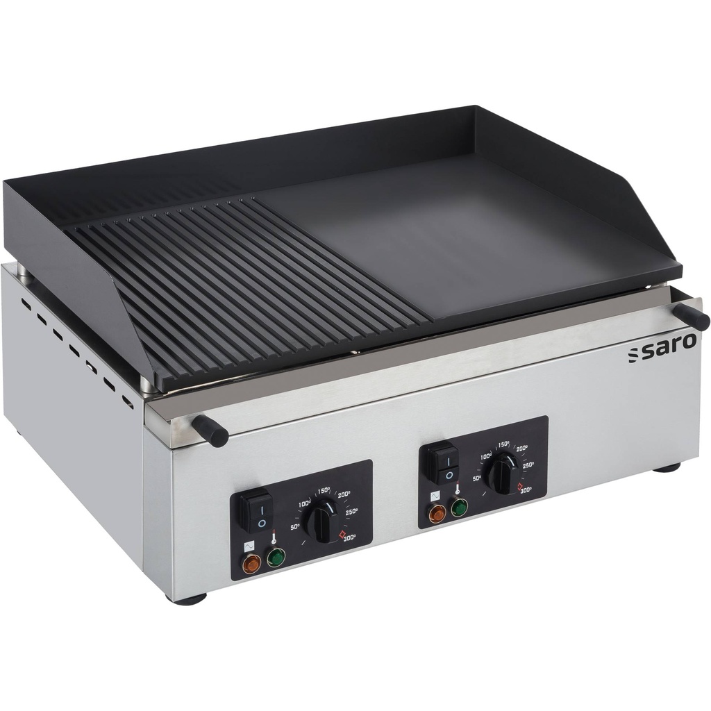 SARO Griddleplatte 1/2 gerillt, Modell GPK 610