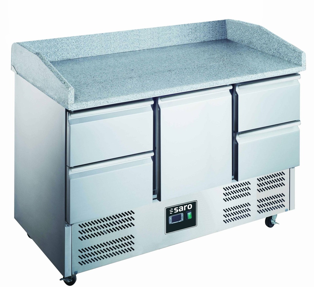 SARO Pizzatisch, Tür + 4 Schubladen, Modell 903 PZ 1/4