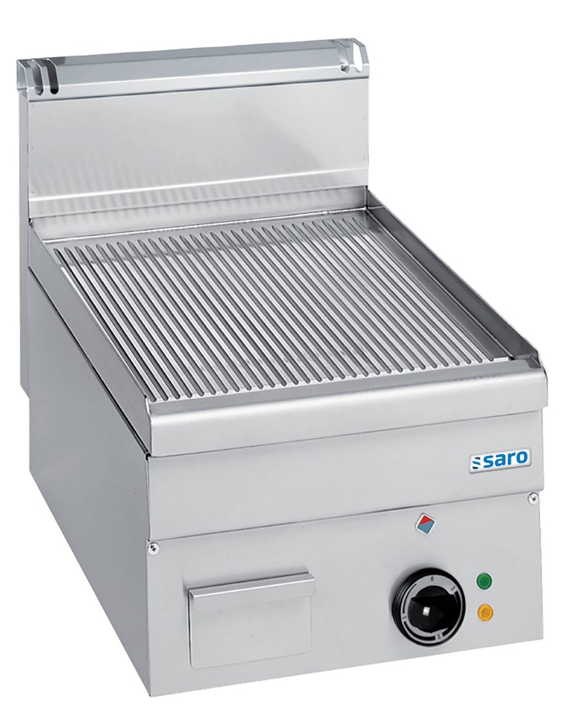 SARO Elektrogrillplatte, gerillt,Aufti.,400x600, EFT46R