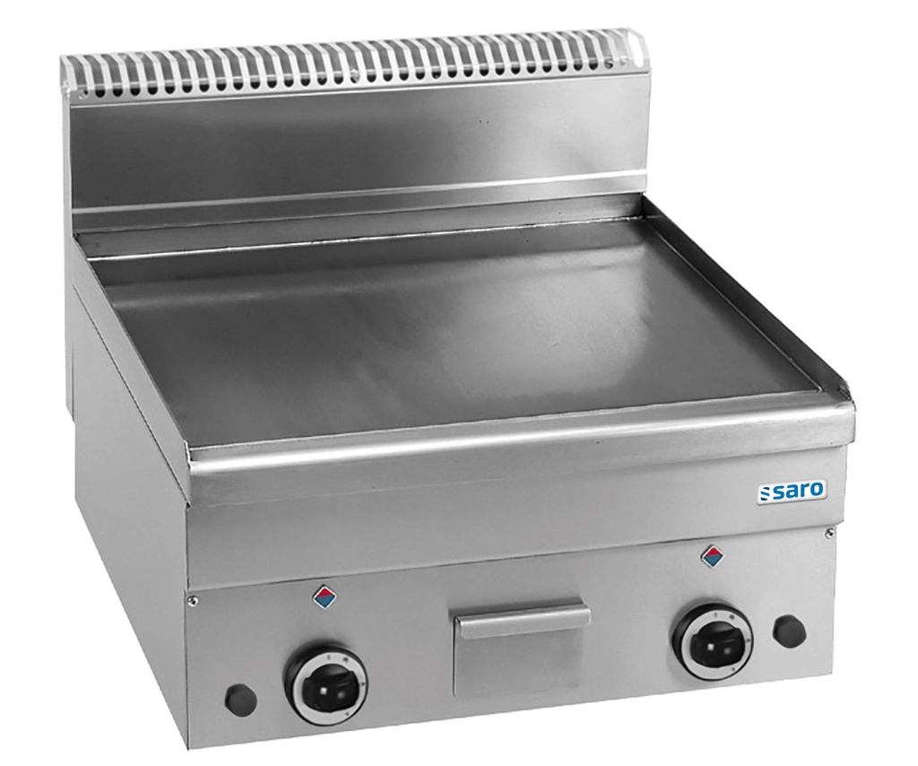SARO Gasgrillplatte, glatt, Auftisch, 600x600, GFT66L