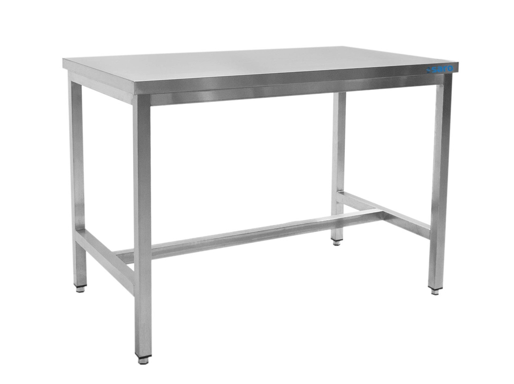SARO Edelstahltisch ohne Unterblatt - B 600 x T 600 mm