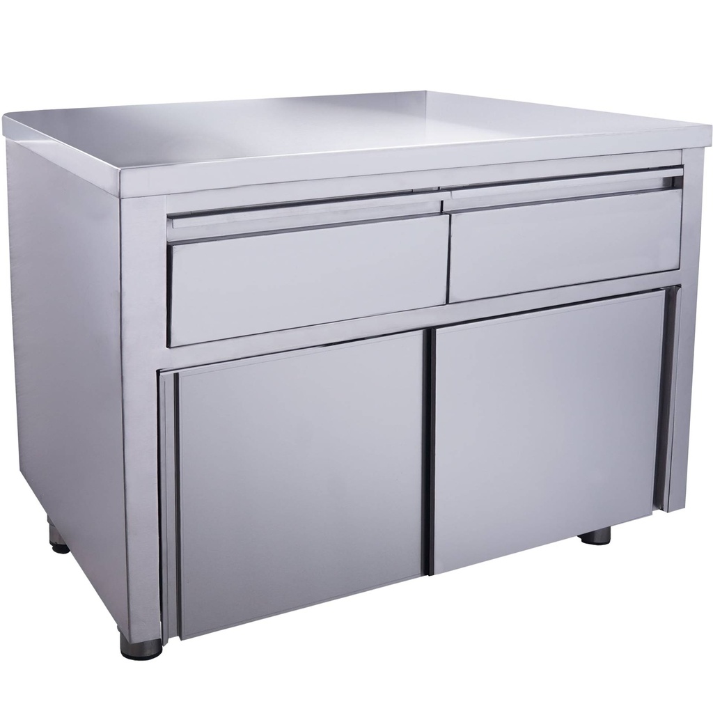SARO Schiebetürenschrank mit 2 Schubladen, 1200x700mm