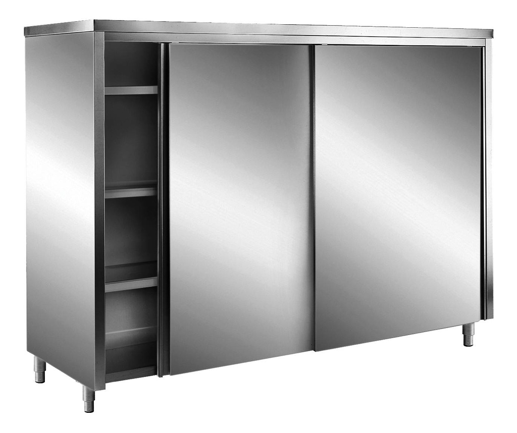 SARO AISI430 Lagerschrank, Schiebet.,Flachdach 1200x600