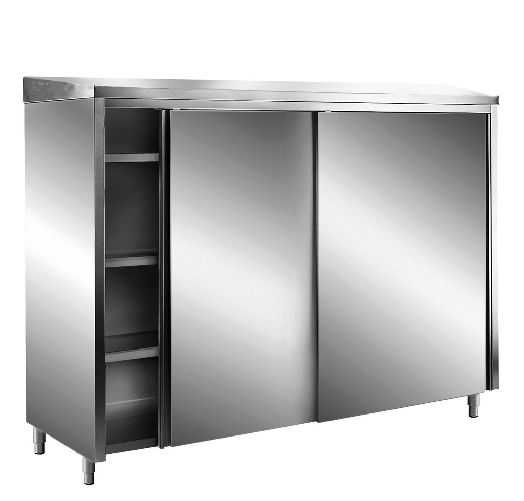 SARO AISI430 Lagerschrank,Schiebet.,Schrägdach 1000x700