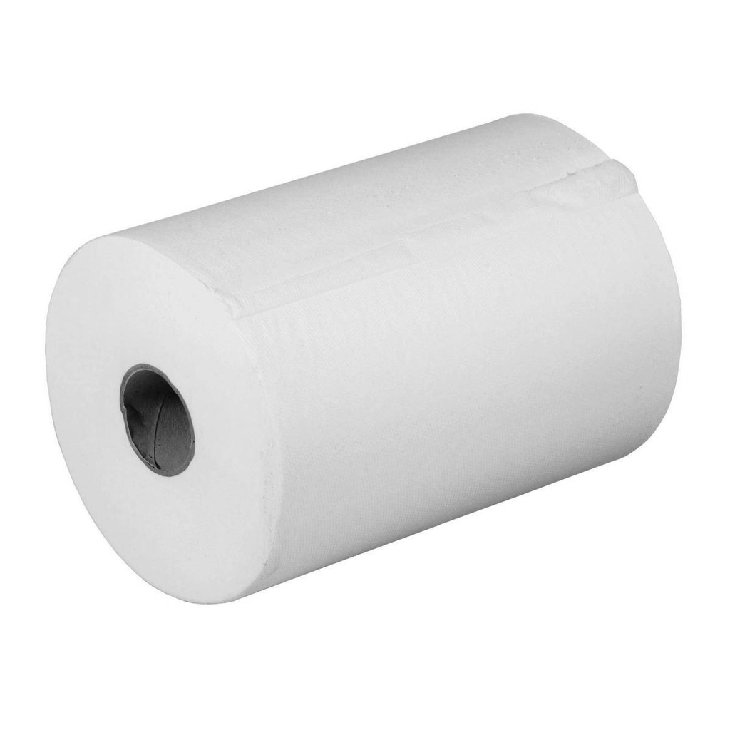 Papierhandtücher Putztuchrolle Außenabrollung 1-lagig, Zellstoff weiß, 124 m | 6 Rollen