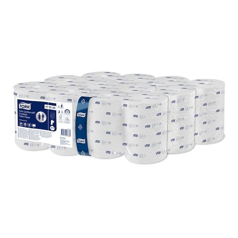 Toilettenpapier 2-lagig,"OptiServe®", 820 Blatt/Rolle, weiß | 24 Rollen/Sack