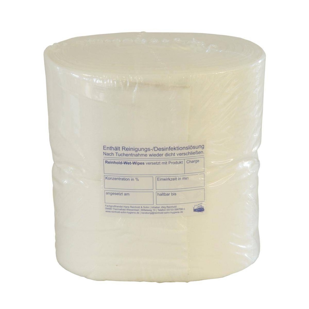 Vliestücher/Vliestuchrolle "Reinhold-Wet-Wipes" 30 x 30 cm | 80 Tücher