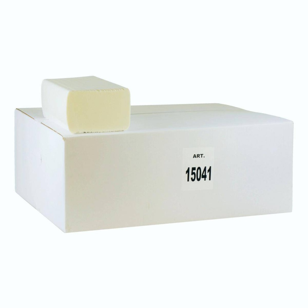 Papierhandtücher 3-lagig, 21,5 cm x 27,0 cm, Interfold, 100% Zellstoff weiß, 18 x 130 Tücher | 2.340 Blatt/Karton