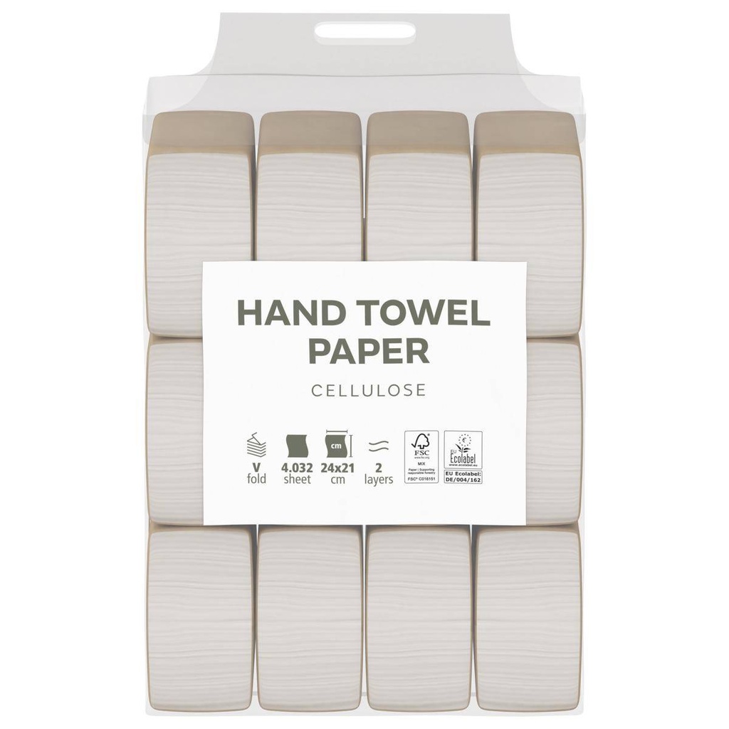 Papierhandtücher 2-lagig, "SAVR", 24 x 21 cm, Zick-Zack-Falz, 100% Zellstoff | 4.032 Blatt/Karton