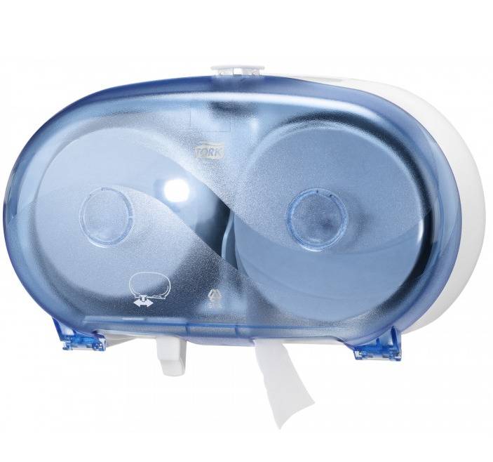 Toilettenpapier-Rollen-Spender für 2 Rollen | blau