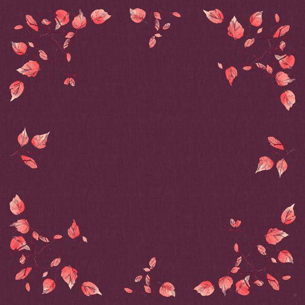Dunicel-Mitteldecke 84 x 84 cm, unterverpackt | mit Motiv Painted Fall (Plum)