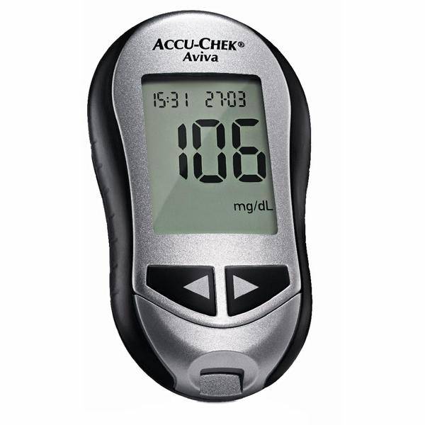 Accu-Chek Aviva, Blutzuckermessgerät | 94 × 53 × 22 mm (L/B/H)