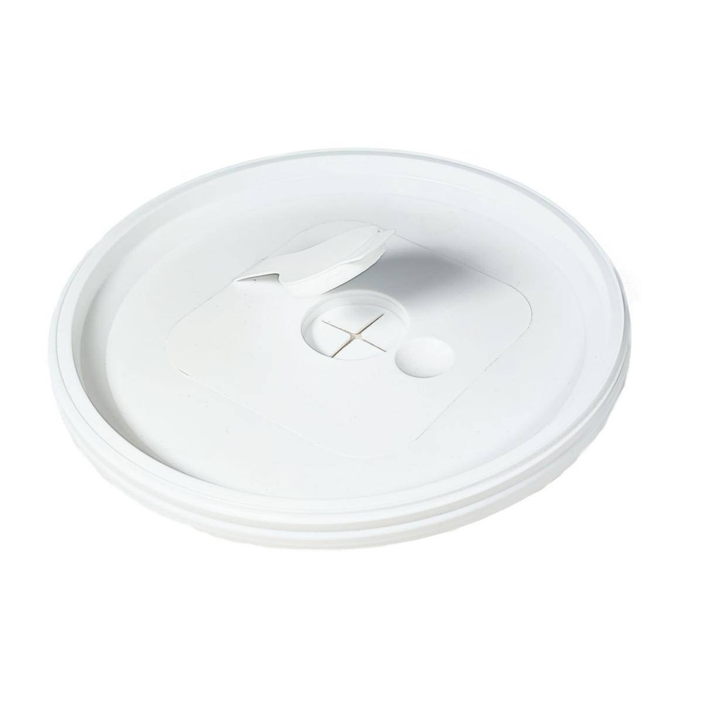 Deckel mit Zupfverschluss | weiß