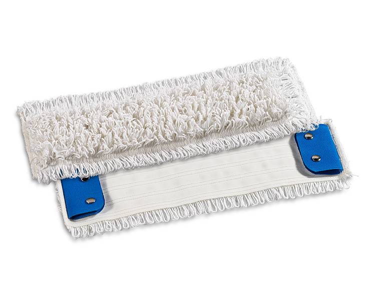 Polyester-Mopp "Wet-System Druckknopf" 40 cm | weiß