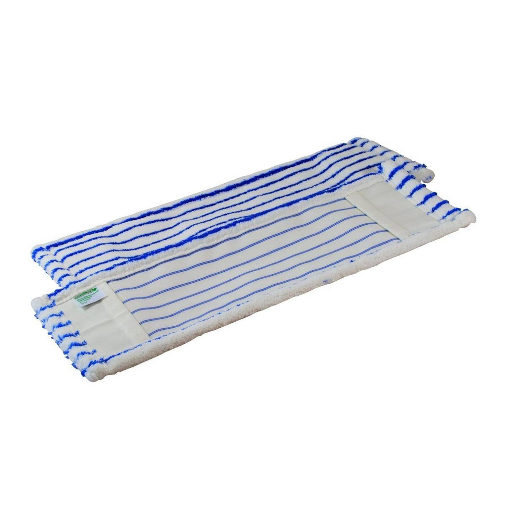 Mikro-Borstenmopp 50 cm | weiß/blau