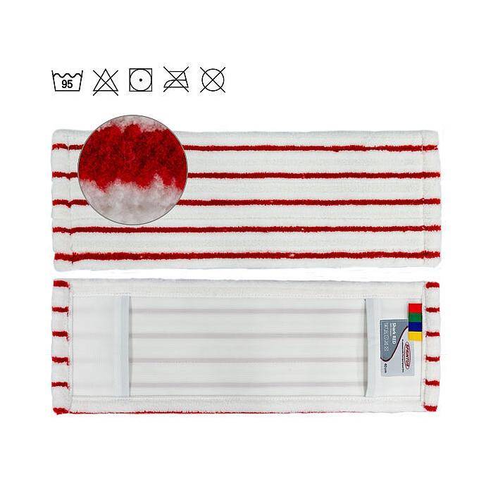 Mikrofaser-Mopp "Shark RED" weiß/rot | 40 cm