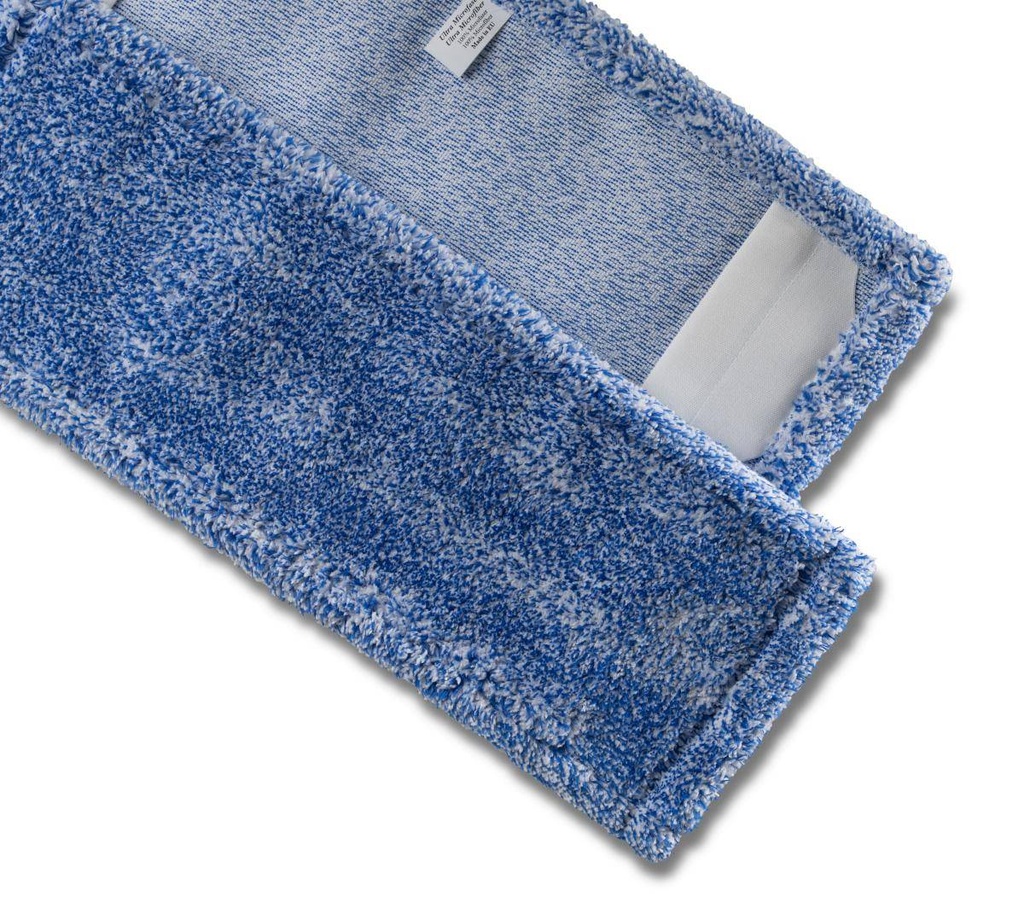 Mikrofasermopp "PREMIUM" blau/weiß meliert | 40 cm