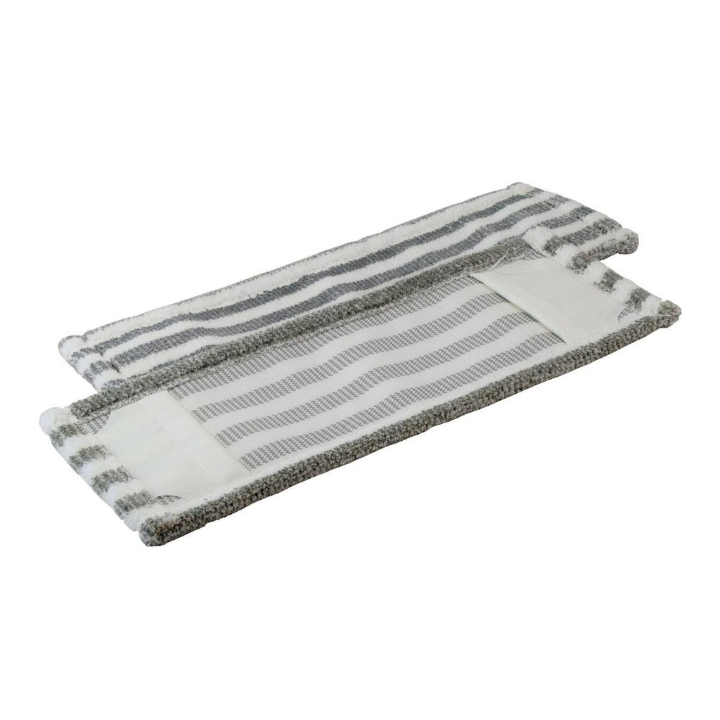 Mikro-Borstenmopp 40 cm | weiß/grau