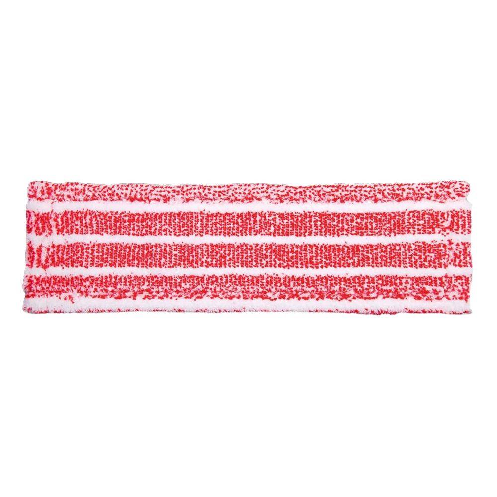 Mikrofasermopp, "Basic", weiß/rot | 40 cm