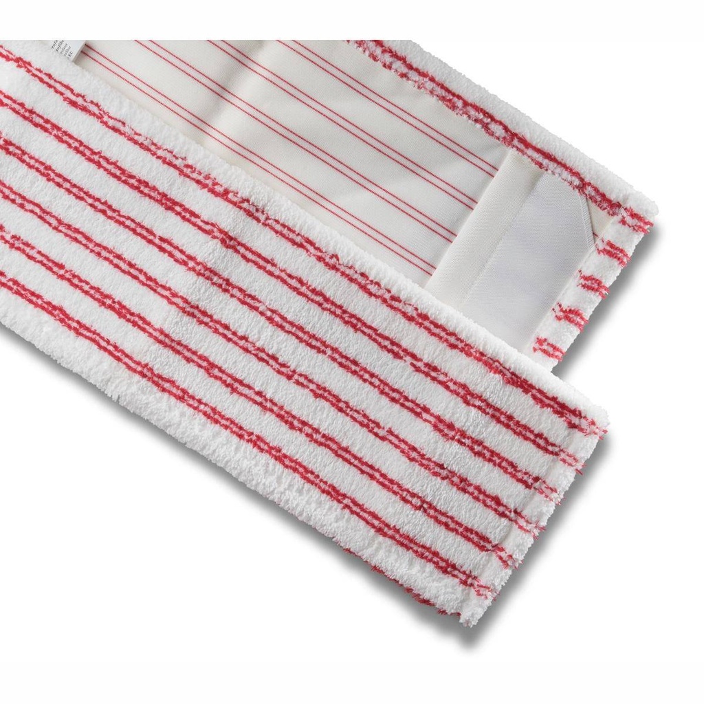 Mikrofasermopp "PREMIUM SANI" rot/weiß meliert | 50 cm