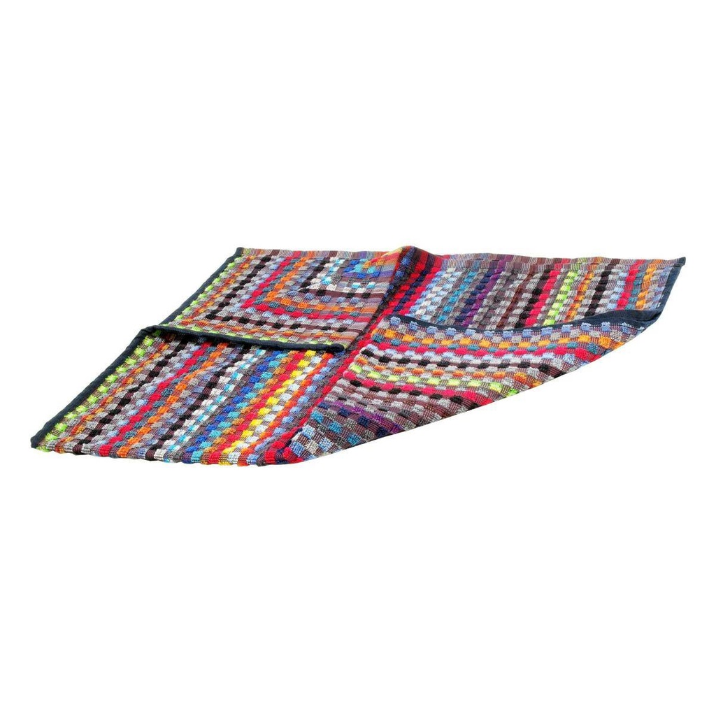 Grubenhandtuch Frottier, Baumwolle, Karo-Muster bunt | 50 x 90 cm