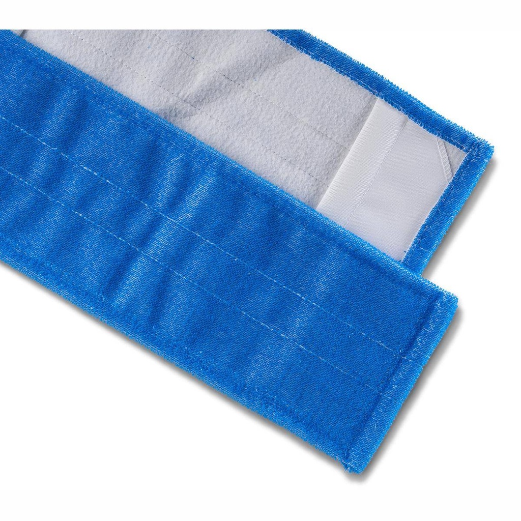 Borstenmopp "SAVE", blau | 40 cm