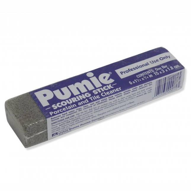 Orginal "Pumie Stick " zur Kalkentfernung, 15 cm x 3,5 cm x 2,5 cm | grau