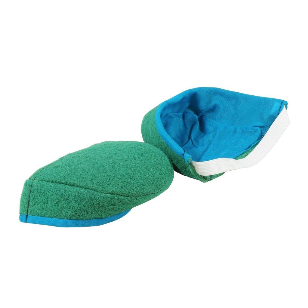 Schuhpad mit Gummizug | grün