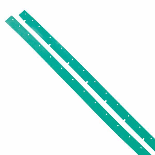 Zubehör/Ersatzteil: PU-Gummilippen-Set (2 Stück), vorn: 818 x 45 x 3,2 mm grün 40 Shore + hinten: 847 x 45 x 4 mm, grün-weiß-grün 35-45-35 Shore | 818 mm + 847 mm Set