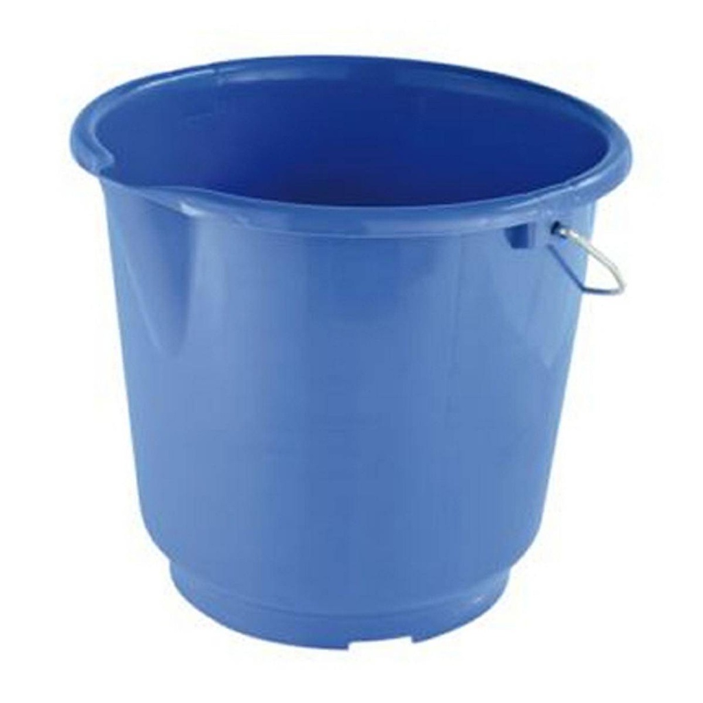 Eimer 15 Liter mit Metallbügel, Ausgießer und Skala | blau