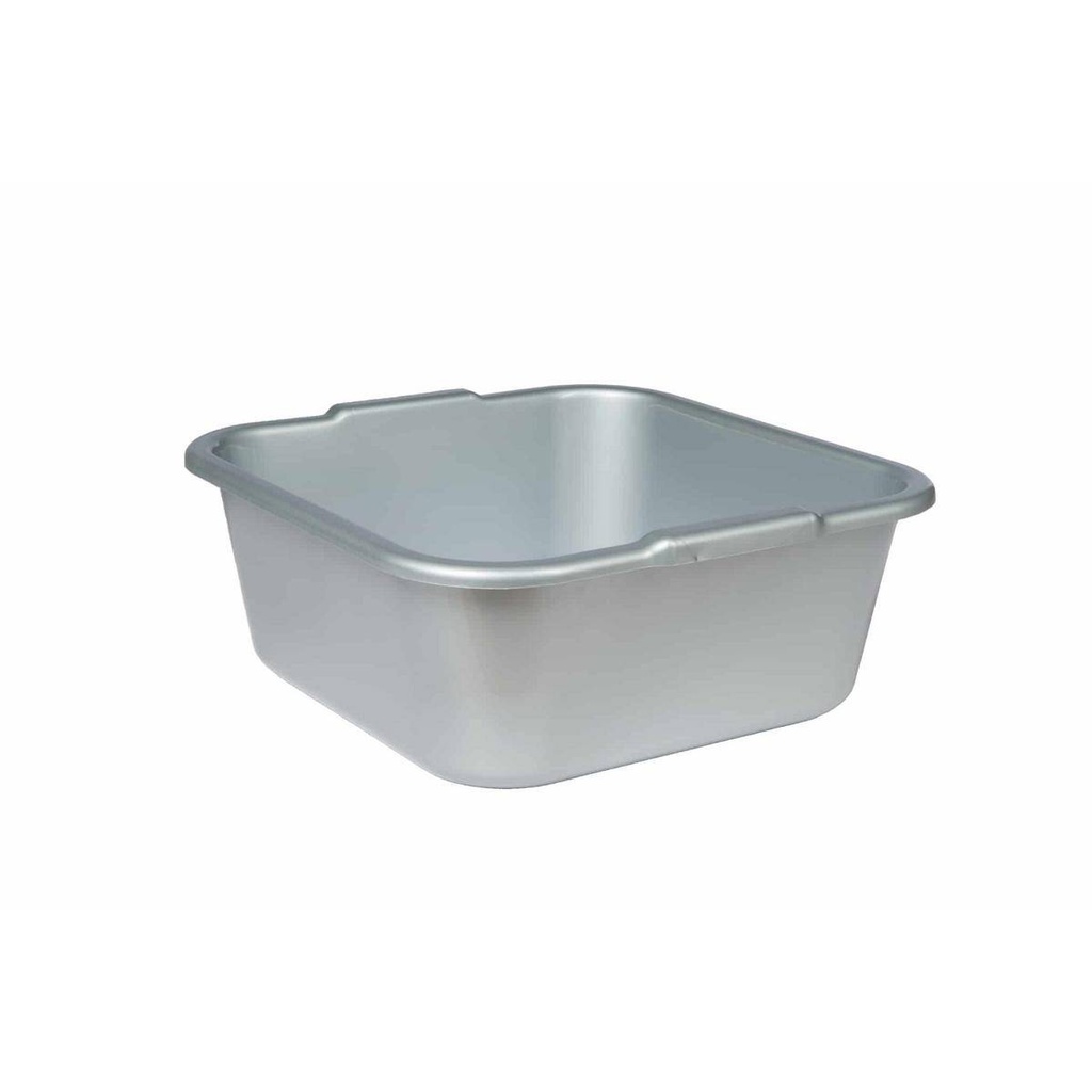 Viereckschüssel 34 x 34 x 14 cm, 10,5 Liter | silber