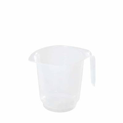 Messbecher 500 ml, mit Prägeskala | natur