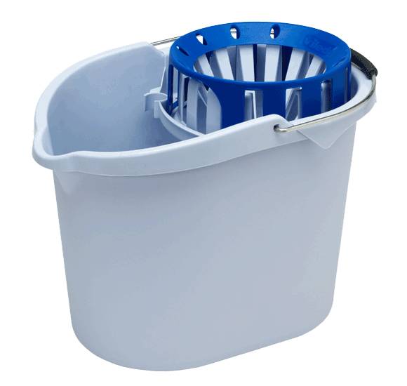 Vileda Professional SuperMop Eimer | 10 Liter mit Sieb/Wringer