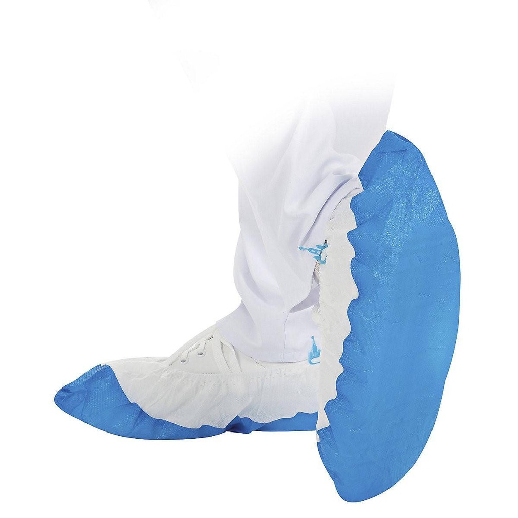 Überschuhe weiß-blau, 44 cm | 70 Stück
