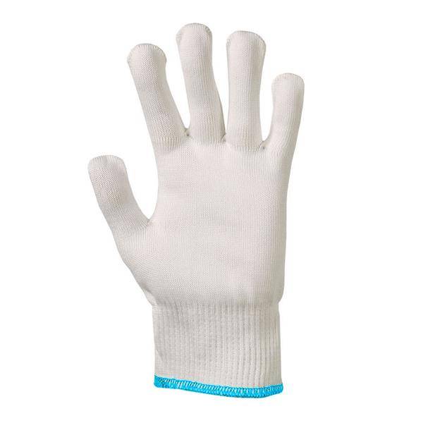 Arbeitsschutzhandschuh/Strickhandschuhe Kategorie II, mittlere Schnittfestigkeit | Größe 8 blauer Rand