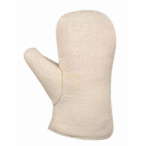 Segeltuch-Fauster, Fausthandschuh, rohweiß, 3-lagig, beidseitig tragbar, ca. 28 cm lang