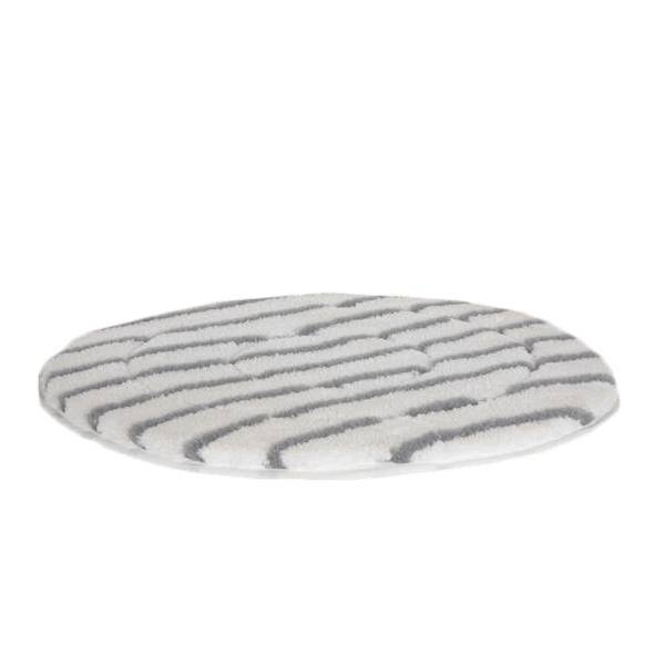 Maschinenpad/Mikrofaserpad 406 mm - 16'' | weiß mit grauen Streifen
