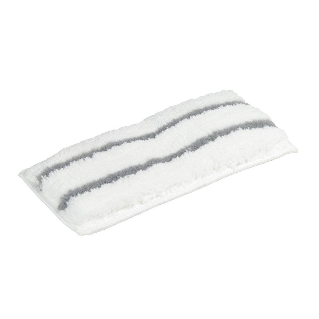 Handpad/Mikrofaserpad 11,5 x 25 cm | weiß mit grauen Borstenstreifen