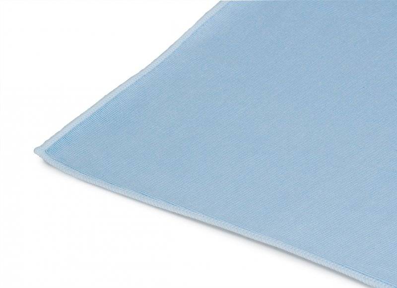 Mikrofasertuch Glas- und Geschirr-Reinigungstuch 50 x 70 cm | blau