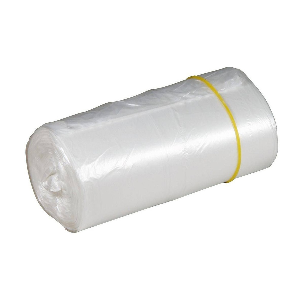 Müllbeutel 10 Liter, 5 µ, HDPE transparent, 320 x 440 mm | 50 Stück/Rolle